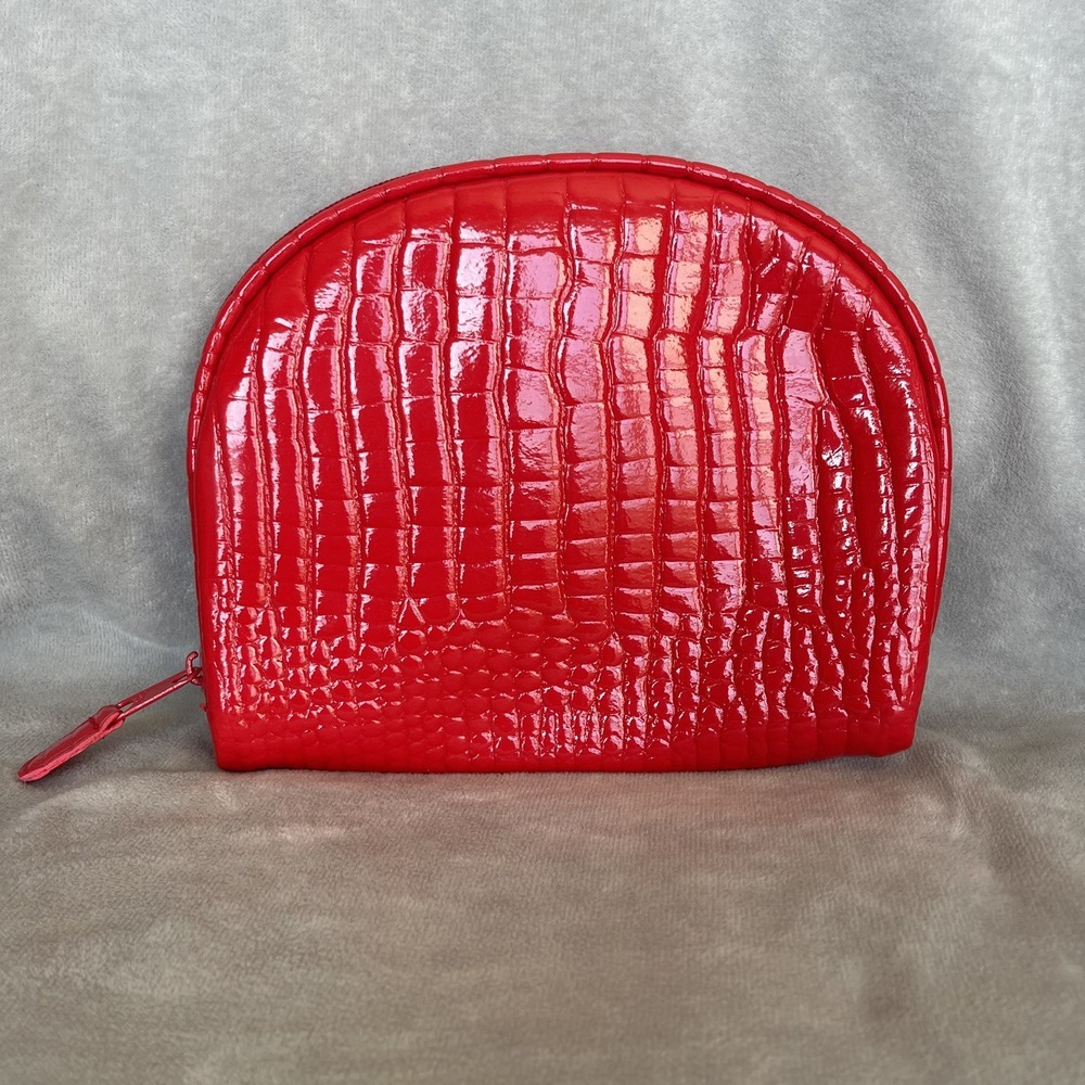 Vintage Amarige De Givenchy Parfums Red Makeup Toiletries Clutch Bag NEW 90's‎